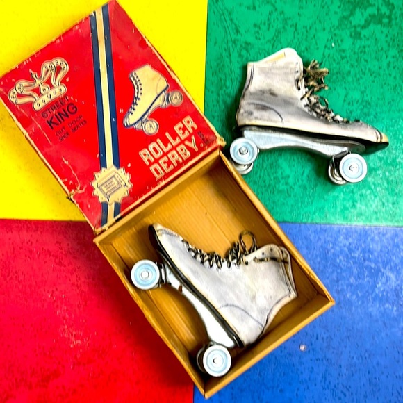 Street King Brand Old school Roller Skates from the 70’s size 7 / 8 used vintage - Picture 1 of 7